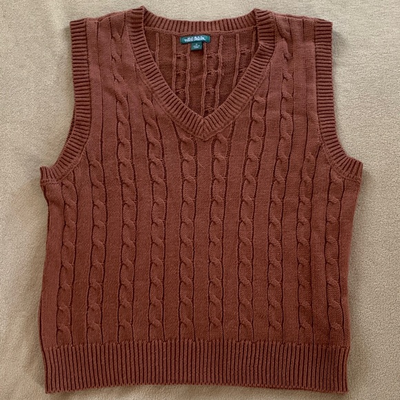 Wild Fable Sweaters - Wild Fable Women's V-Neck Cable Knit Sweater Vest - Brown